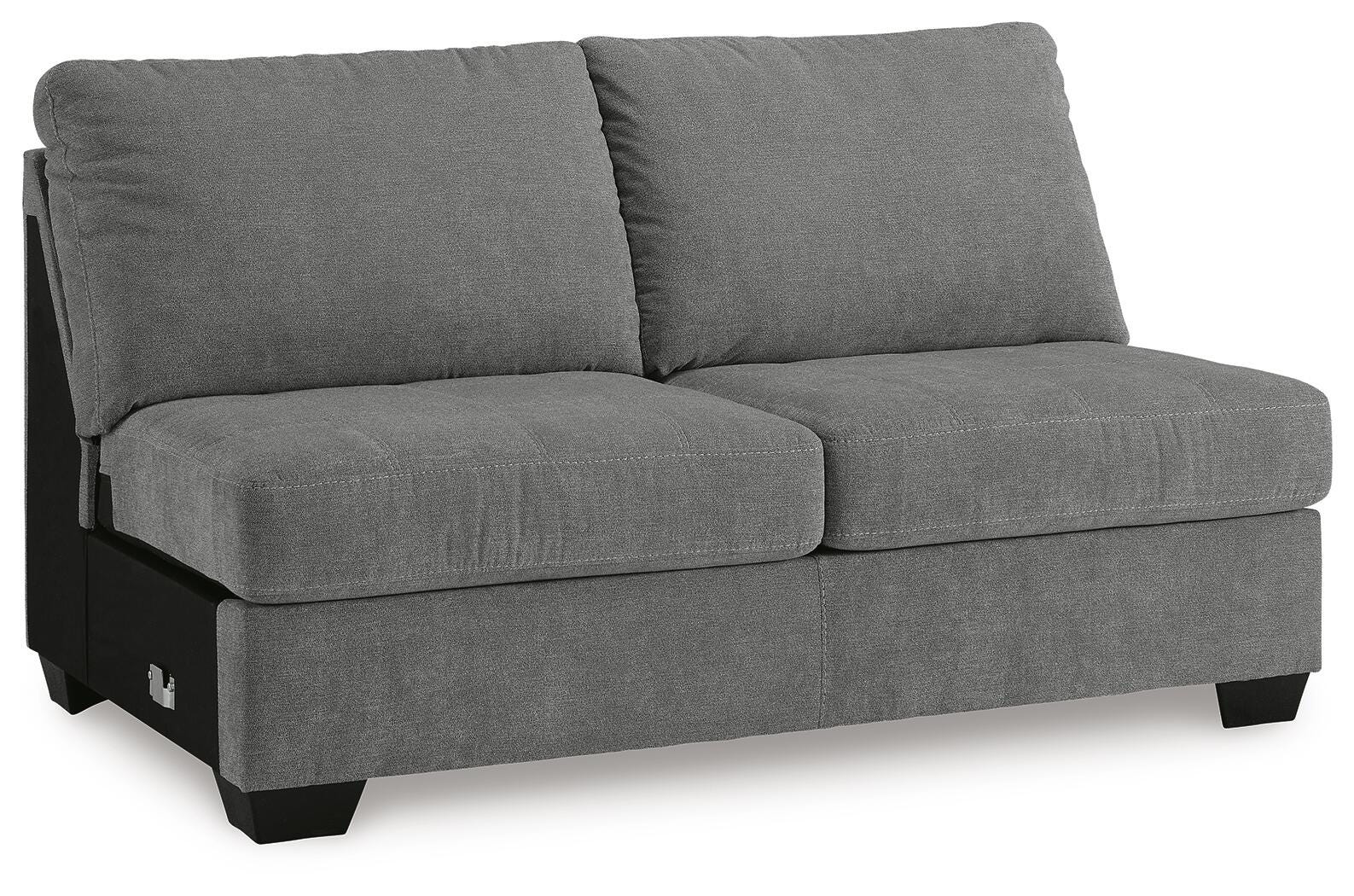 Birkdale Court 3-Piece LAF Chaise Sectional in Gray Chenille