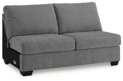 Birkdale Court 3-Piece RAF Sectional in Gray Chenille
