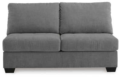 Birkdale Court 3-Piece LAF Chaise Sectional in Gray Chenille