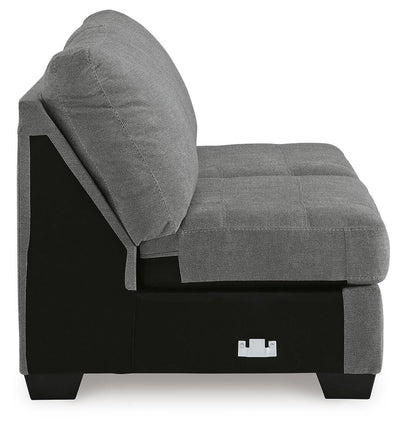 Birkdale Court 3-Piece RAF Sectional in Gray Chenille