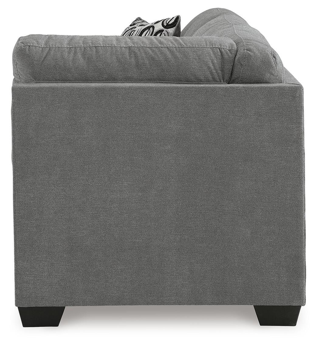 Birkdale Court 3-Piece RAF Chaise Sectional in Gray Chenille