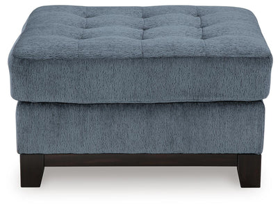 Maxon Place 3-Piece Sectional and Ottoman in Navy