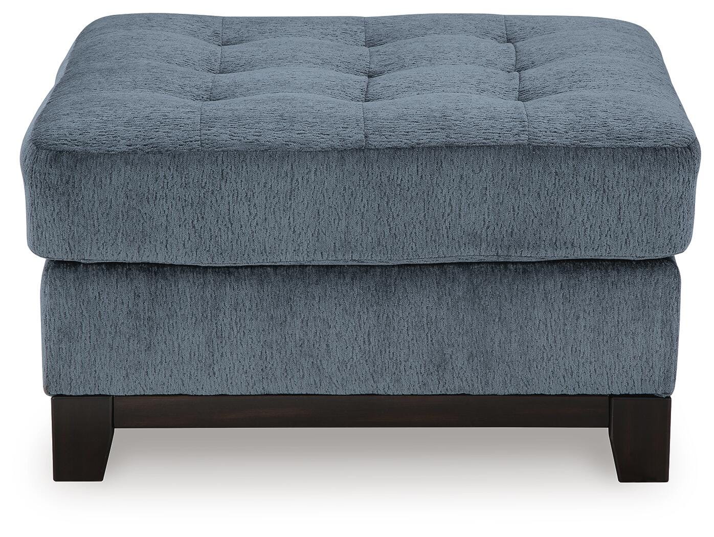 Maxon Place Oversized Accent Ottoman in Navy Chenille