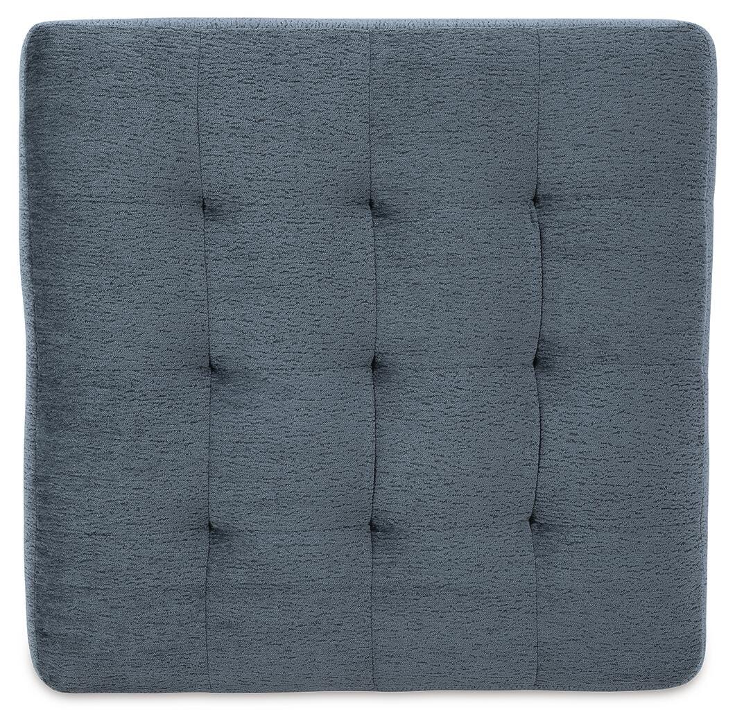 Maxon Place Oversized Accent Ottoman in Navy Chenille