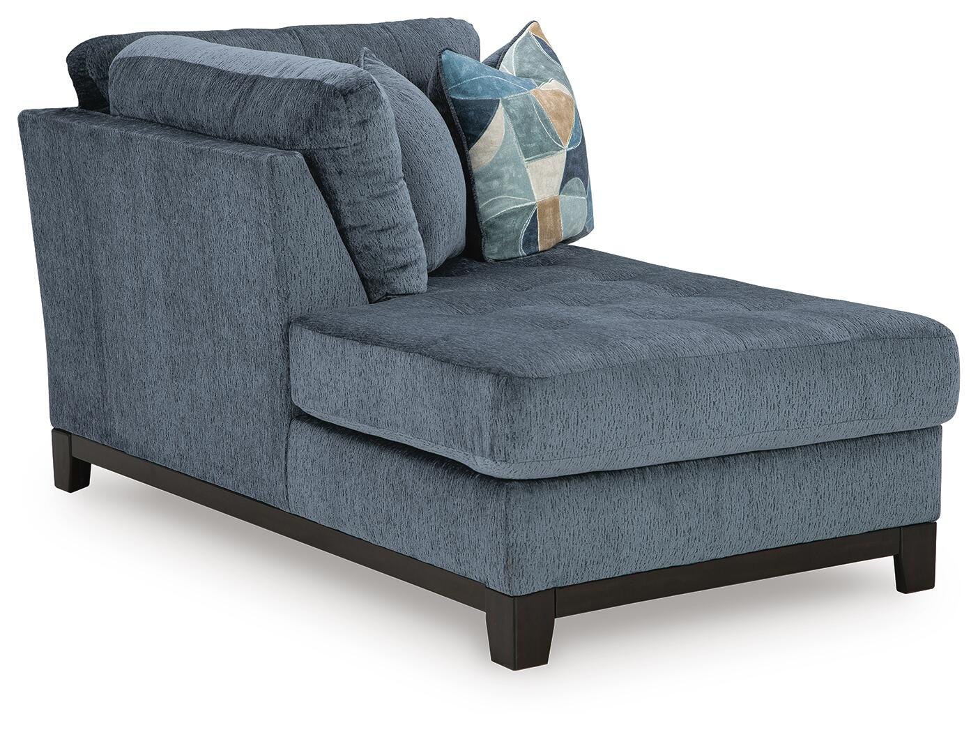 Maxon Place 3-Piece Sectional and Ottoman in Navy