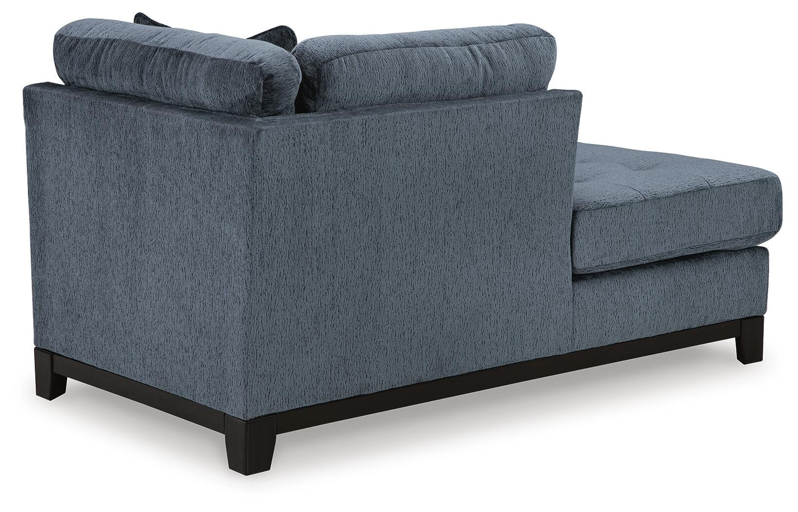 Maxon Place 3-Piece LAF Chaise Sectional in Navy Chenille