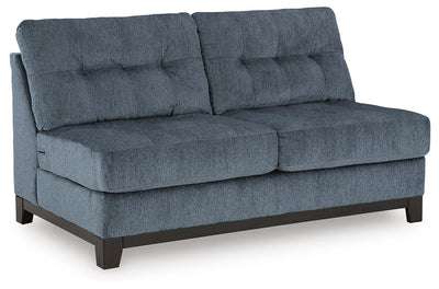 Maxon Place 3-Piece LAF Chaise Sectional in Navy Chenille