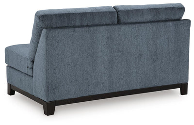 Maxon Place 3-Piece RAF Chaise Sectional in Navy Chenille