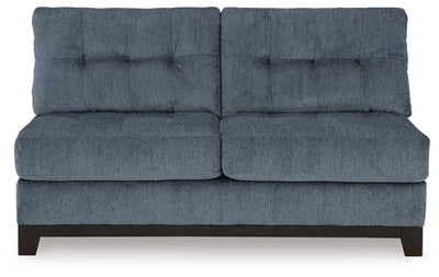 Maxon Place 3-Piece LAF Chaise Sectional in Navy Chenille