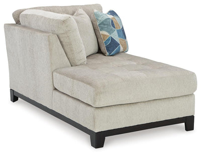 Maxon Place 3-Piece LAF Chaise Sectional in Stone Chenille