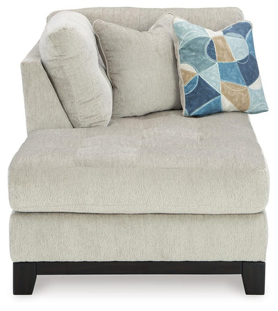 Maxon Place 3-Piece LAF Chaise Sectional in Stone Chenille