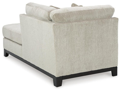 Maxon Place 3-Piece Double Chaise Sectional in Stone Chenille