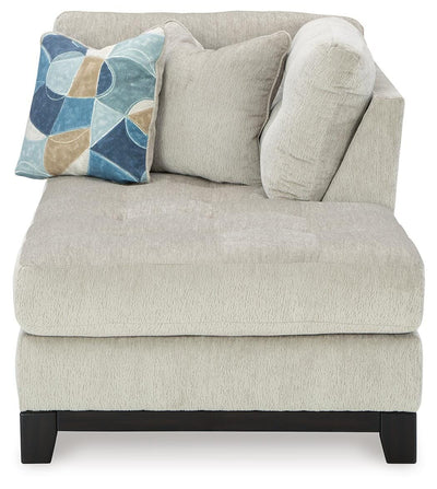 Maxon Place 3-Piece Double Chaise Sectional in Stone Chenille