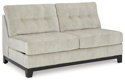 Maxon Place 3-Piece Double Chaise Sectional in Stone Chenille