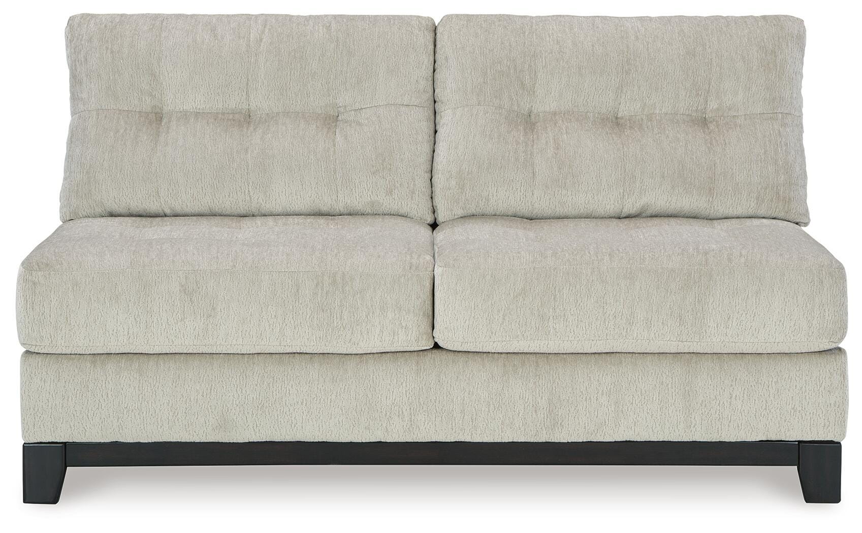 Maxon Place 3-Piece Double Chaise Sectional in Stone Chenille