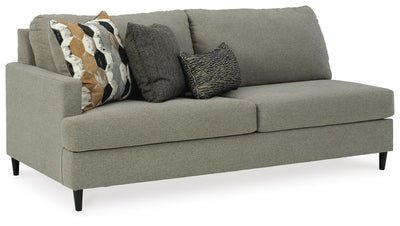 Santasia 2-Piece RAF Chaise Sectional in Granite Chenille