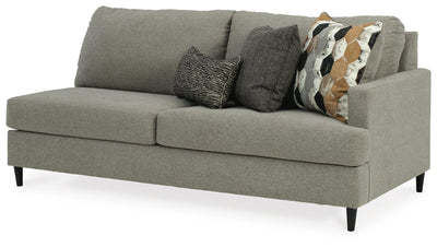 Santasia 2-Piece LAF Chaise Sectional in Granite Chenille