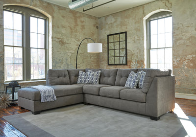 Pitkin 2-Piece LAF Chaise Sectional in Slate Chenille