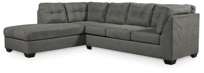 Pitkin 2-Piece LAF Chaise Sectional in Slate Chenille