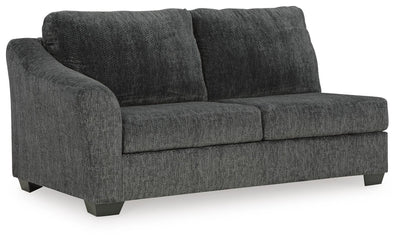 Biddeford 2-Piece RAF Chaise Sectional in Shadow Velvet