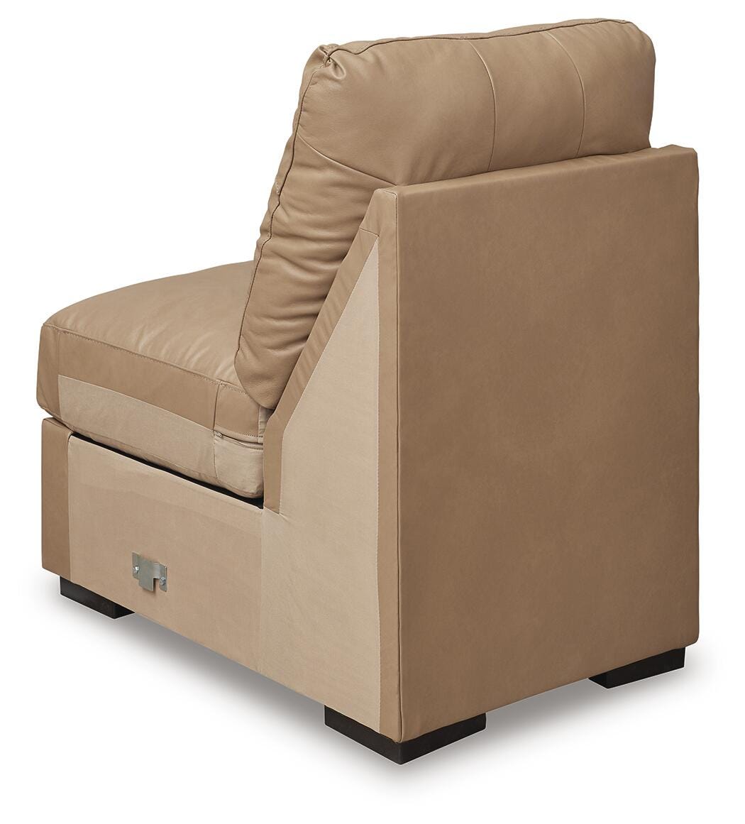 Bandon 3-Piece LAF Sectional in Toffee Leather
