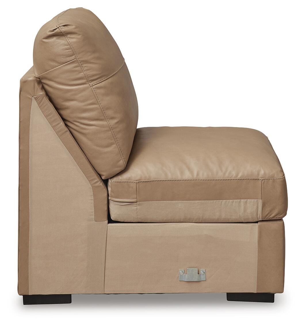 Bandon 3-Piece LAF Sectional in Toffee Leather