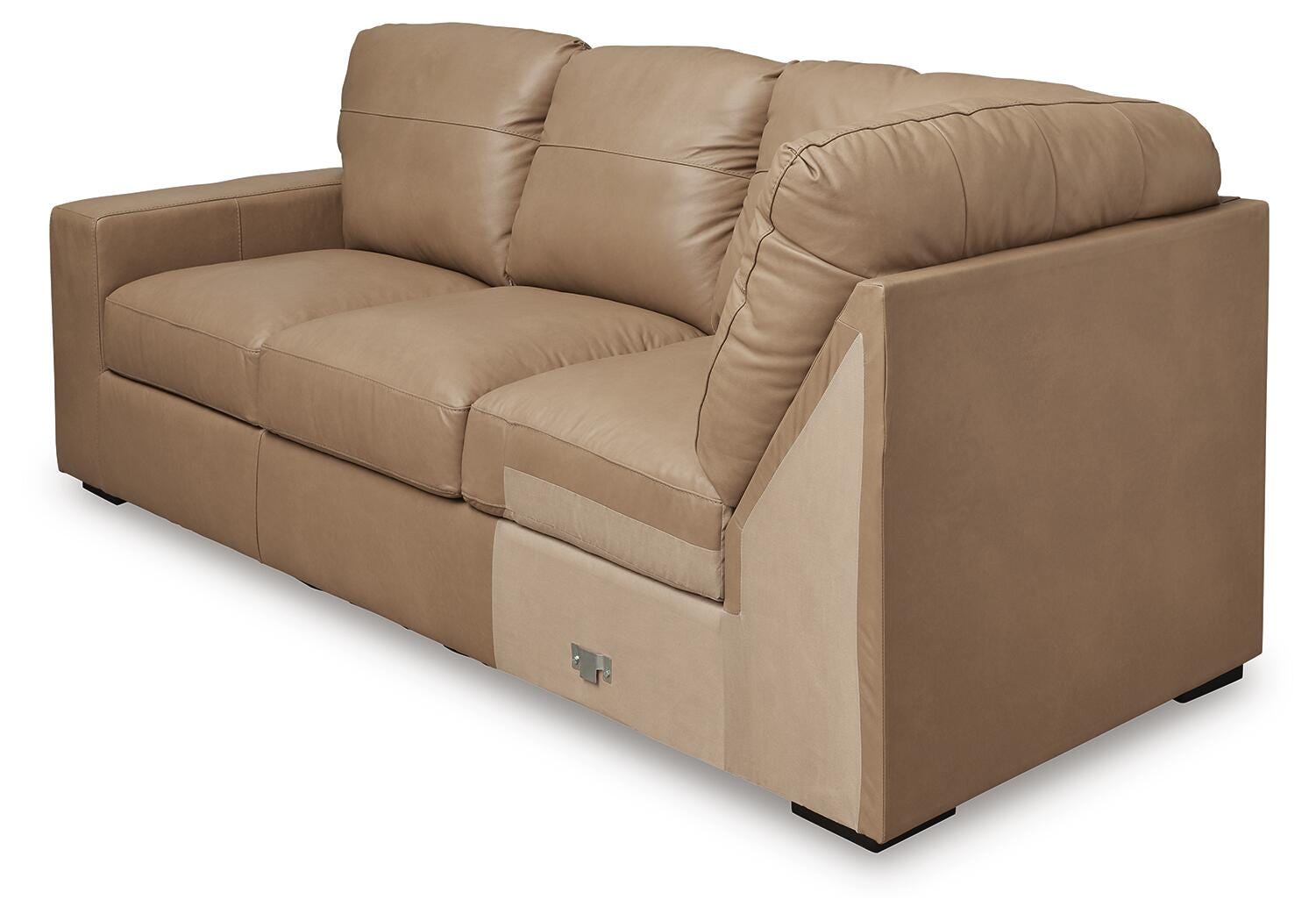 Bandon 2-Piece LAF Sectional in Toffee Leather