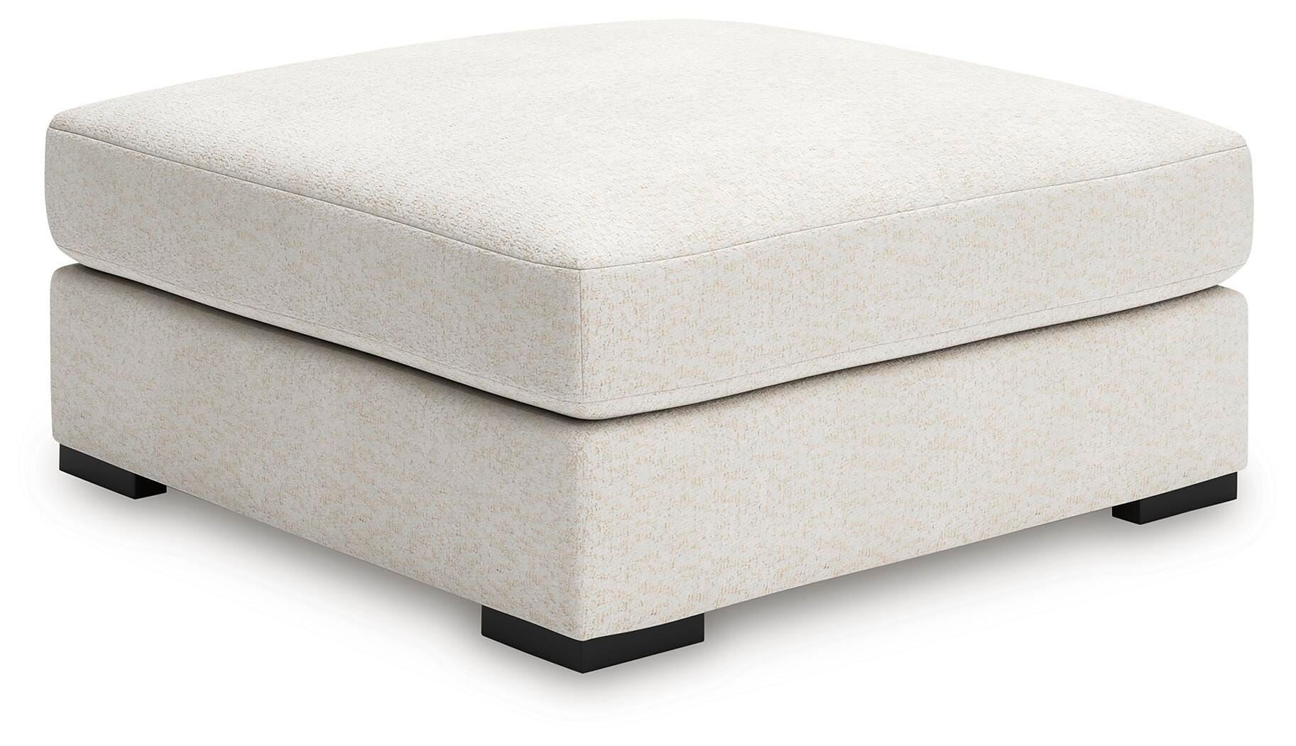 Donelson Creek 5-Piece Sectional and 2 Oversized Ottomans in Vanilla