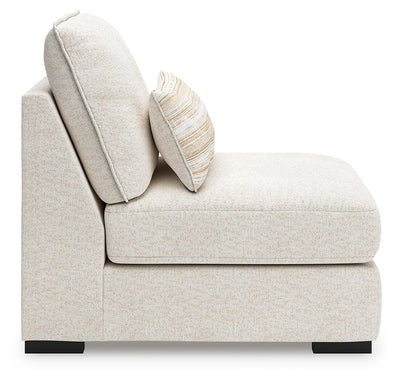 Donelson Creek 4-Piece Sectional and Ottoman in Vanilla