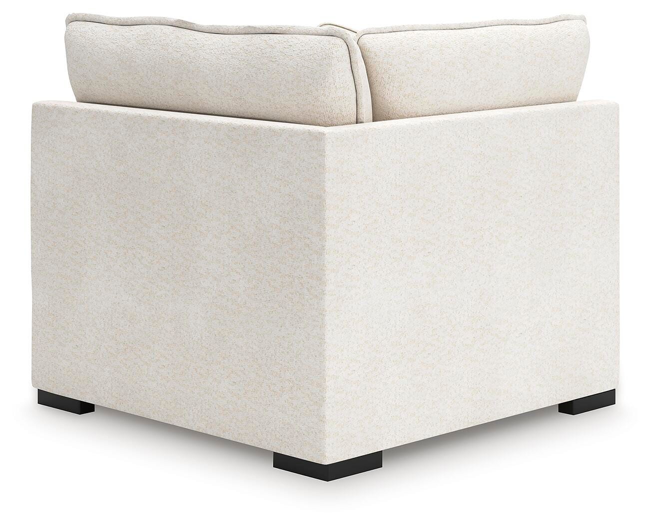 Donelson Creek 4-Piece Sectional and Ottoman in Vanilla