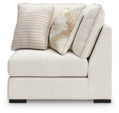 Donelson Creek 5-Piece Sectional and 2 Oversized Ottomans in Vanilla