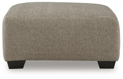 Newellen Oversized Accent Ottoman in Hemp Chenille