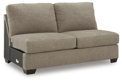 Newellen 3-Piece RAF Chaise Sleeper Sectional in Hemp Chenille