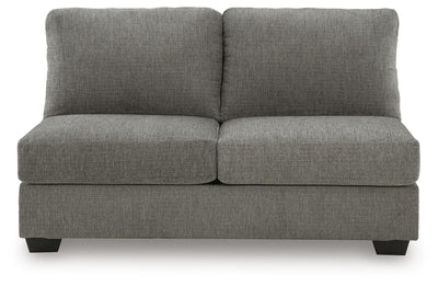 Clarington 3-Piece Sectional and Oversized Ottoman in Greystone