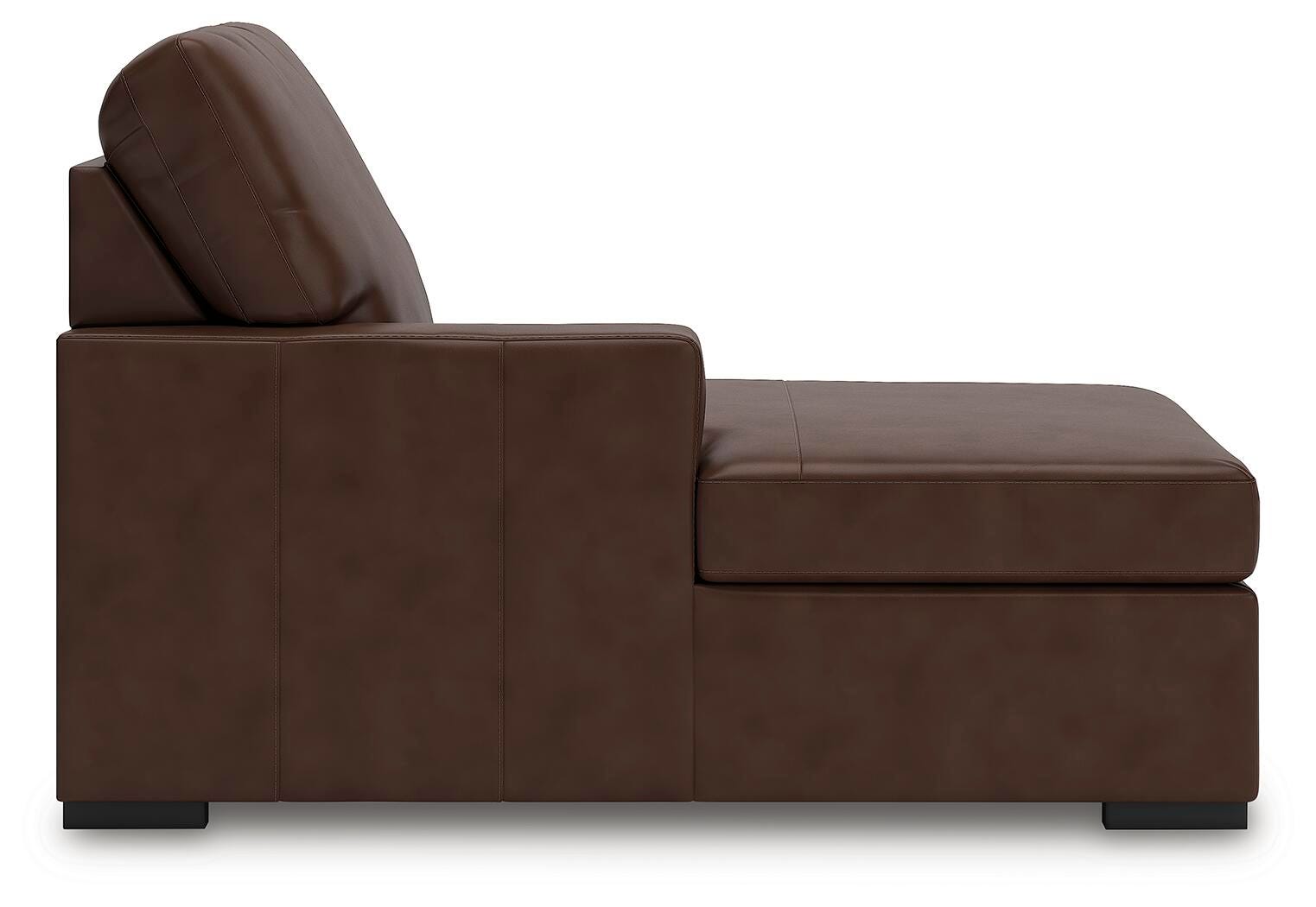 McDowlan 3-Piece LAF Chaise Sectional in Coffee Leather