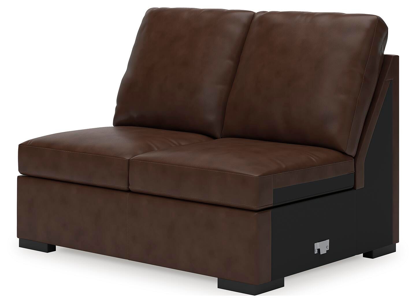 McDowlan 3-Piece LAF Chaise Sectional in Coffee Leather