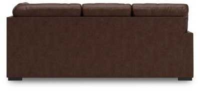 McDowlan 3-Piece RAF Chaise Sectional in Coffee Leather