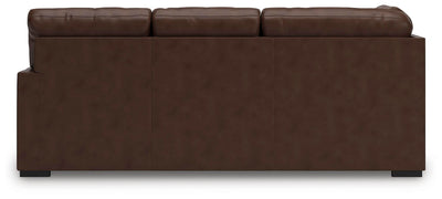 McDowlan 3-Piece LAF Chaise Sectional in Coffee Leather