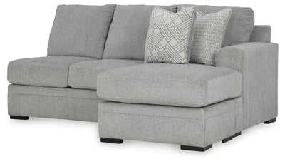 Casselbury 2-Piece LAF Sectional in Cement Velvet