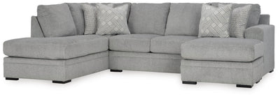 Casselbury 2-Piece LAF Sectional in Cement Velvet