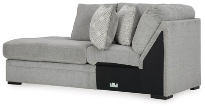 Casselbury 2-Piece LAF Sectional in Cement Velvet