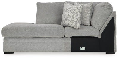 Casselbury 2-Piece LAF Sectional in Cement Velvet