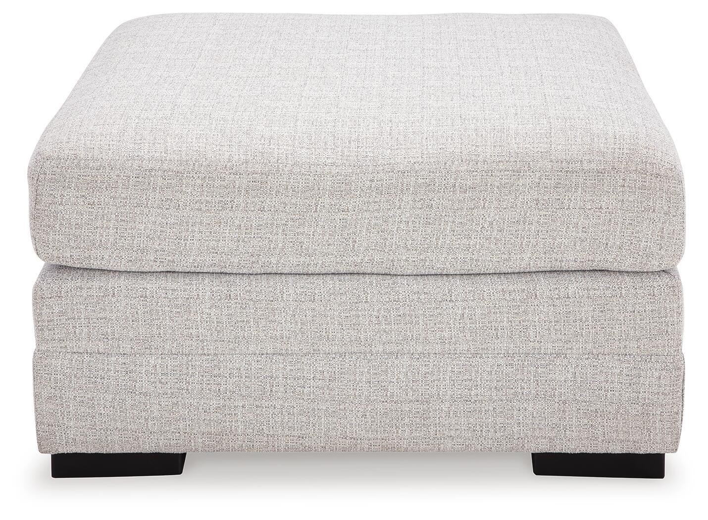 Koralynn 3-Piece Sectional and Oversized Accent Ottoman in Stone