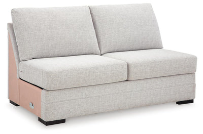 Koralynn 3-Piece Sectional and Oversized Accent Ottoman in Stone