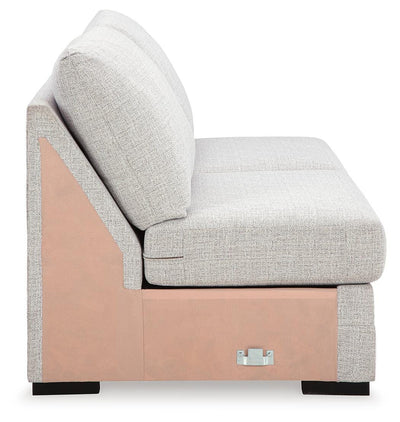Koralynn 3-Piece Sectional and Oversized Accent Ottoman in Stone