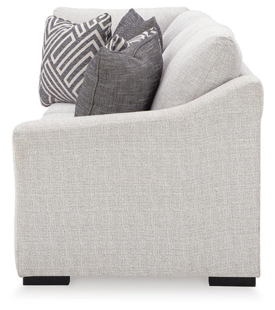 Koralynn 3-Piece LAF Chaise Sectional in Stone Performance Fabric and Next-Gen Nuvella