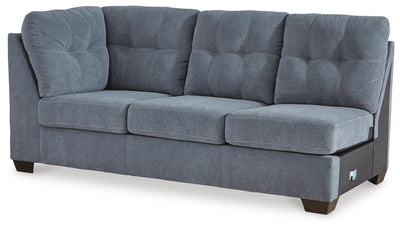 Marleton 2-Piece RAF Chaise Sectional in Denim Microfiber