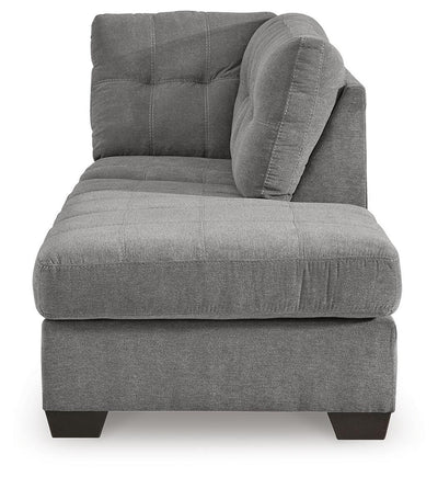 Marleton 2-Piece RAF Chaise Sleeper Sectional in Gray Microfiber