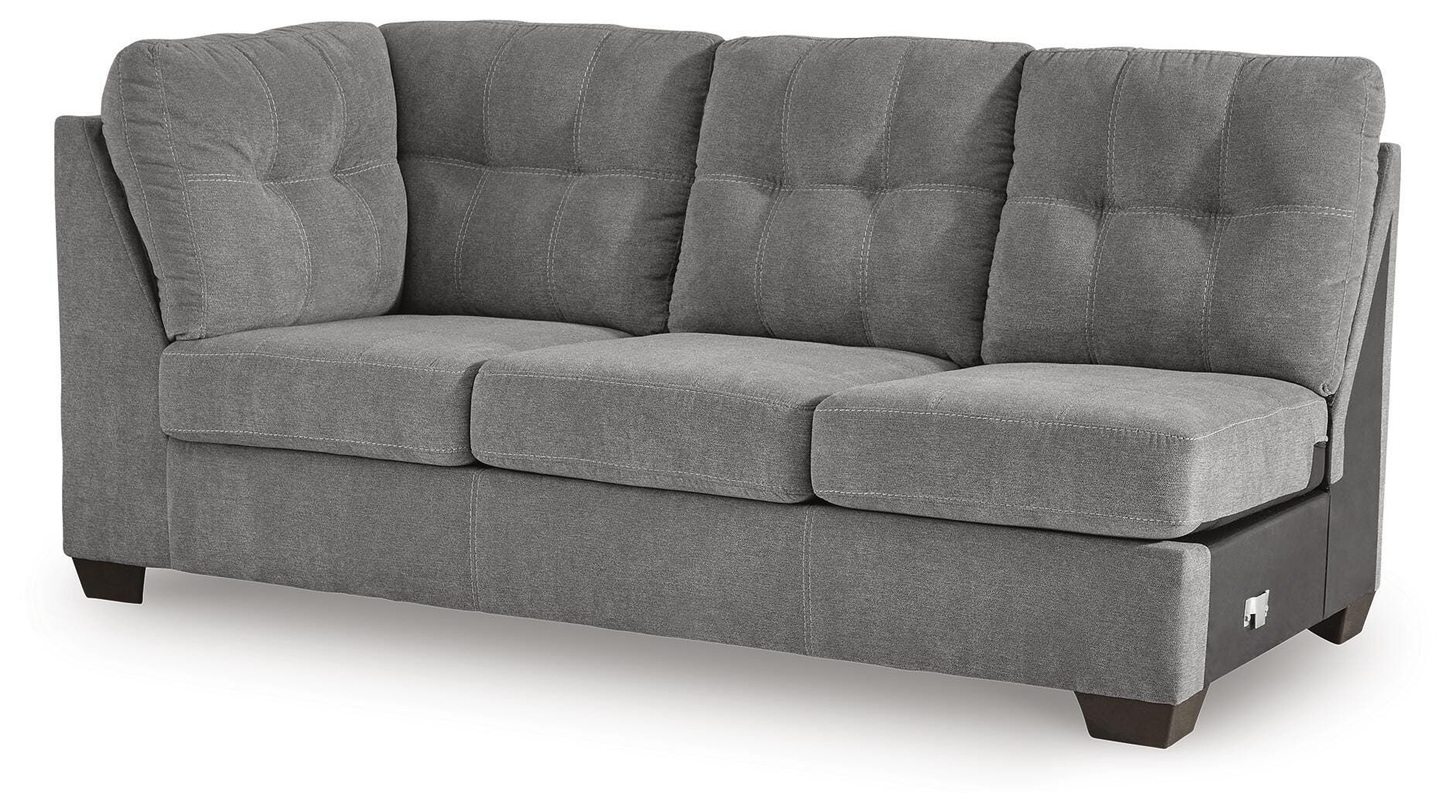 Marleton 2-Piece Sectional and Ottoman in Gray