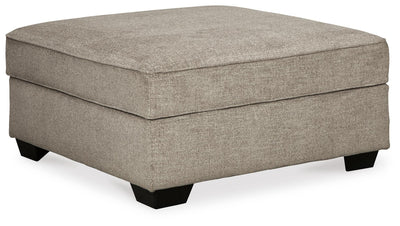 Bovarian 3-Piece Sectional with Ottoman in Stone